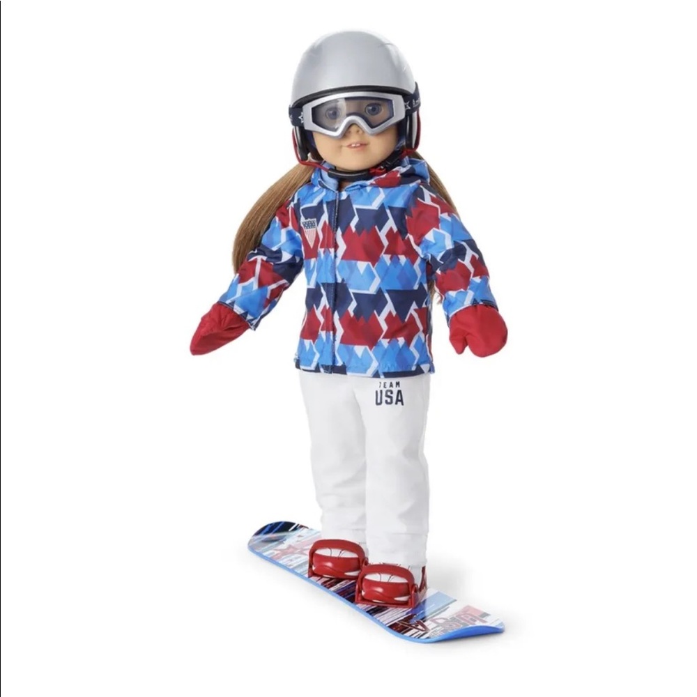 American Girl Team USA Snowboarding Set Olympics